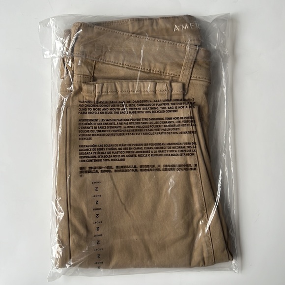 American Eagle 🦅 Khaki Skinny Leg Jeggings, 2 Short, New in Package - Picture 4 of 4